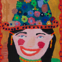 Porträt im Bilderrrahmen