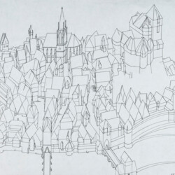 Grundriss-Schrägbild: Stadtansicht