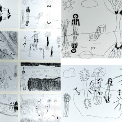 Mein Freund spiegelt sich im Wasser