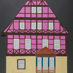 Historische Gebäudefassade: Fachwerkhaus