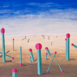 Surrealistische Landschaft