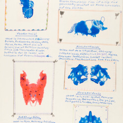 Kleksbilder: Erfundene Tiere