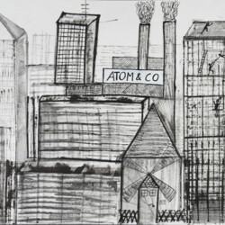 Kartonkantendruck: Industriegebiet