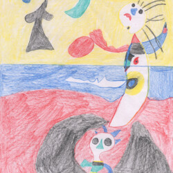 Miró: Zeichnen nach einer Vorlage