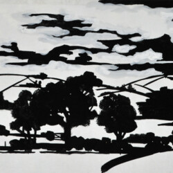 Landschaft mit Bäumen