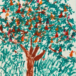 Blühender Kastanienbaum