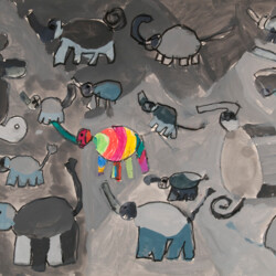 Geschichte: Elmar und seine Freunde