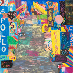 Großstadt: Schrift und Bild