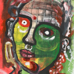 Verfremdetes Porträt