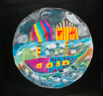 Blick durch ein Fernrohr