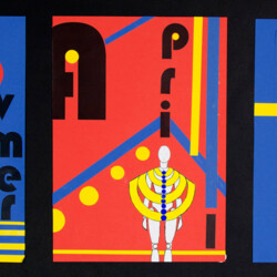 Kalenderblatt mit Figur