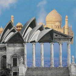 Surrealistisches Gebäude