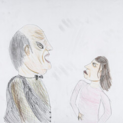 Erwachsener und Mädchen