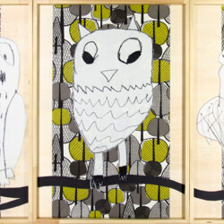 Familie im Eulengehege