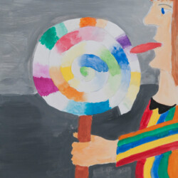 Kind mit Riesenlutscher