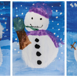 Wir bauen einen Schneemann