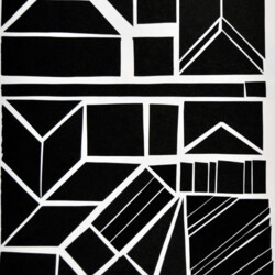 Schwarz-Weiß Papierbild