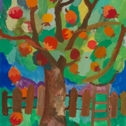 Jahreszeit Sommer: Apfelbaum