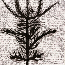 Insekten zerbeißen ein Blatt