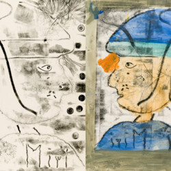 Materialdruck Portait