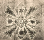 Kartondruck - Geometrische Formen