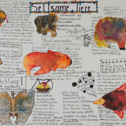 Kleksbilder: Erfundene Tiere