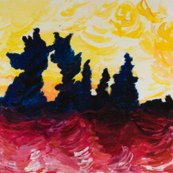 Expressive Landschaft