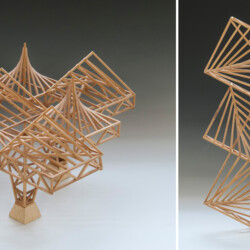 Überdachung in Skelettbauweise