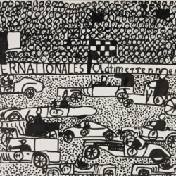 Zuschauer beim Autorennen