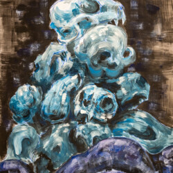 Schädelpyramide - Ein Vanitas-Stillleben