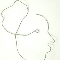 Porträt: Drahtzeichnung