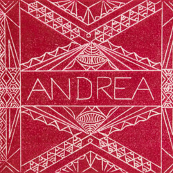 Ornament: Ritzungen in einen harten, glatten Karton