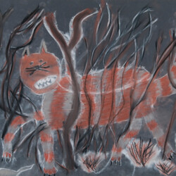 Tier: Katze auf der Pirsch