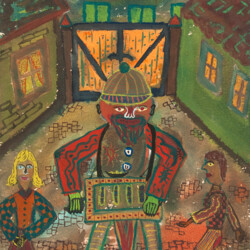 Bauchladenverkäufer