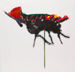 Tusche-Blastechnik: Spielfigur