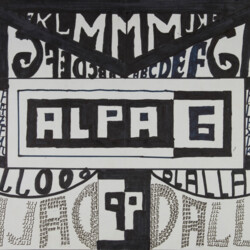 Dekoratives Schriftblatt