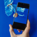 Uhr (Phone framing: Natur und Zeit rahmen)