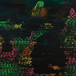 Wachskreide-Auskratztechnik: Unterwasserwelt