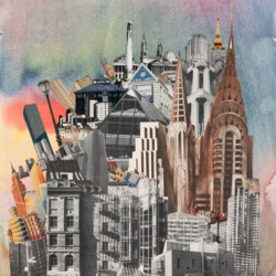 Surrealistisches Gebäude