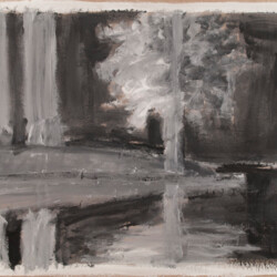 Landschaft in der Dunkelheit