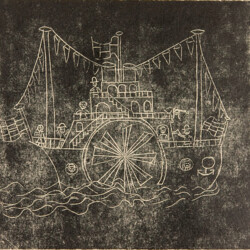 Kartondruck - Schiff