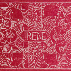 Ornament: Ritzungen in einen harten, glatten Karton