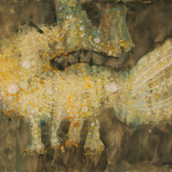 Ein Tier versteckt sich