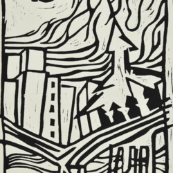 Landschaft mit Adler