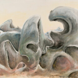 Surreale Landschaft: Geknetete Formen