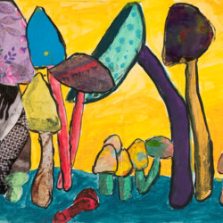 Surrealistische Pilze