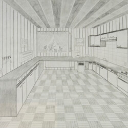 Zentralperspektive: Küche