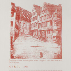 Tübinger Ansichten in Photographie und Siebdruck von 1864 bis 1994