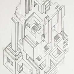 Grundriss-Schrägbild: Fantasiegebäude