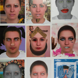 Verfremden eines Gesichts